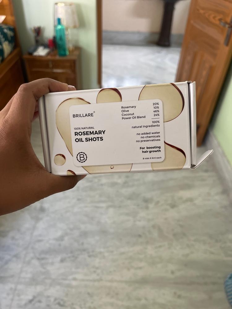Rosemary Oil Shots For Visible Hair Growth - Customer Photo From Debashrita D.