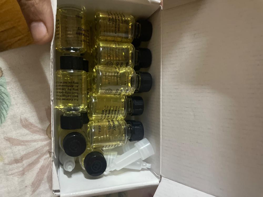 Rosemary Oil Shots For Visible Hair Growth - Customer Photo From Aleena M.