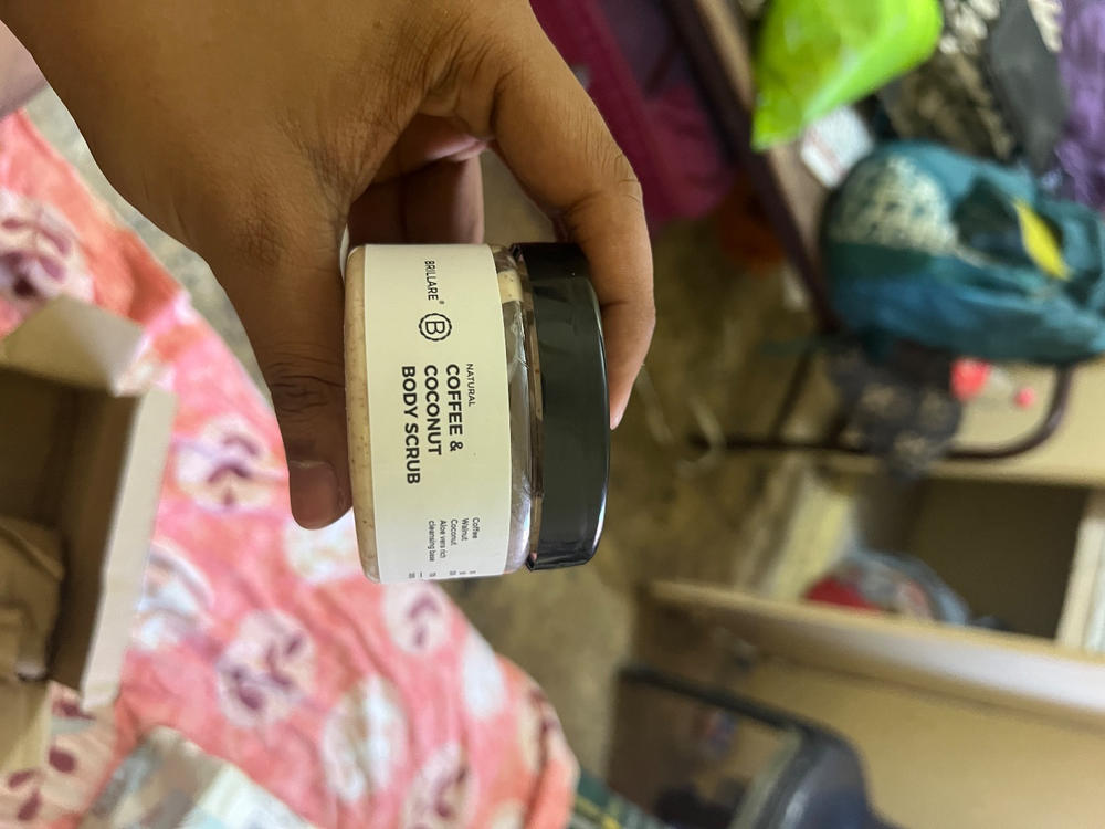 Coffee & Coconut Body Scrub for Energized & Moisturised Skin (100 gm) - Customer Photo From shashank s.