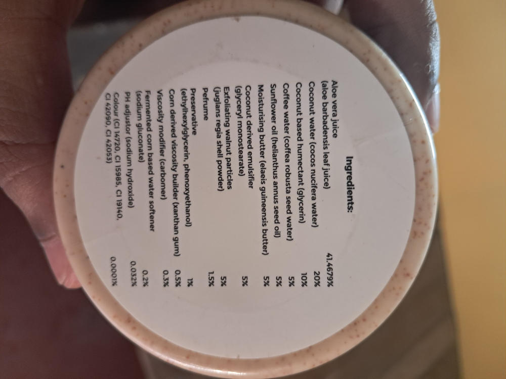 Coffee & Coconut Body Scrub for Energized & Moisturised Skin (100 gm) - Customer Photo From Yogesh K.