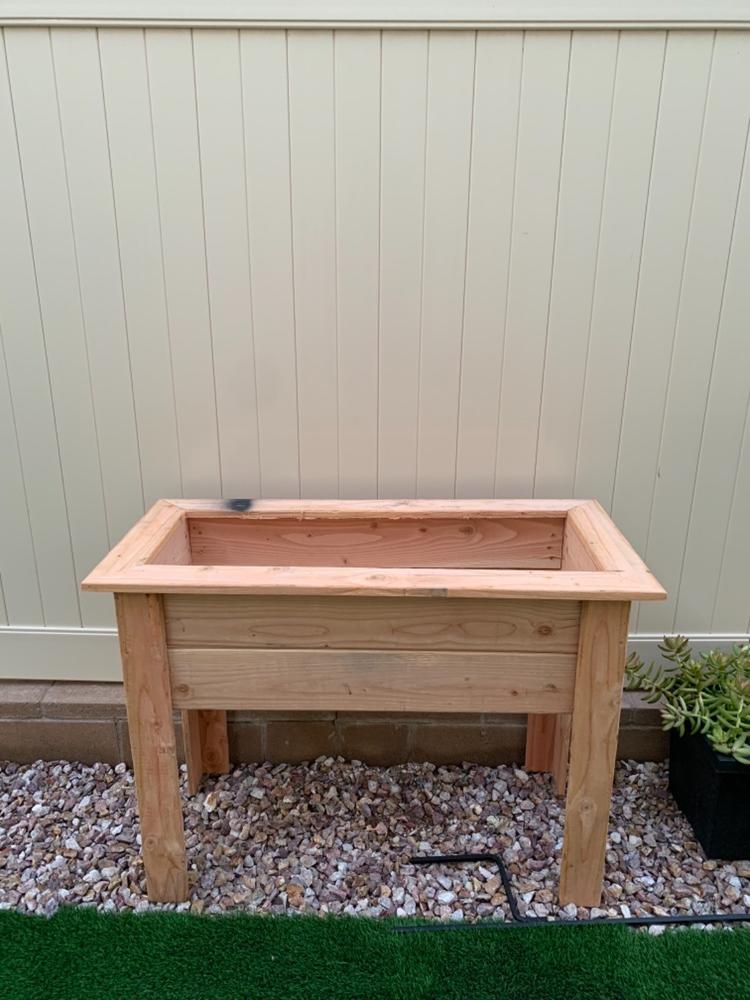 DIY Raised Garden Bed Build Plans - Customer Photo From jessica patole