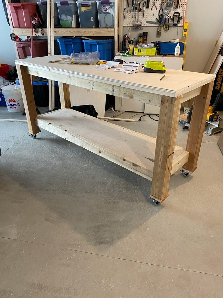 DIY Mobile Workbench Build Plans - Customer Photo From Michael Neely