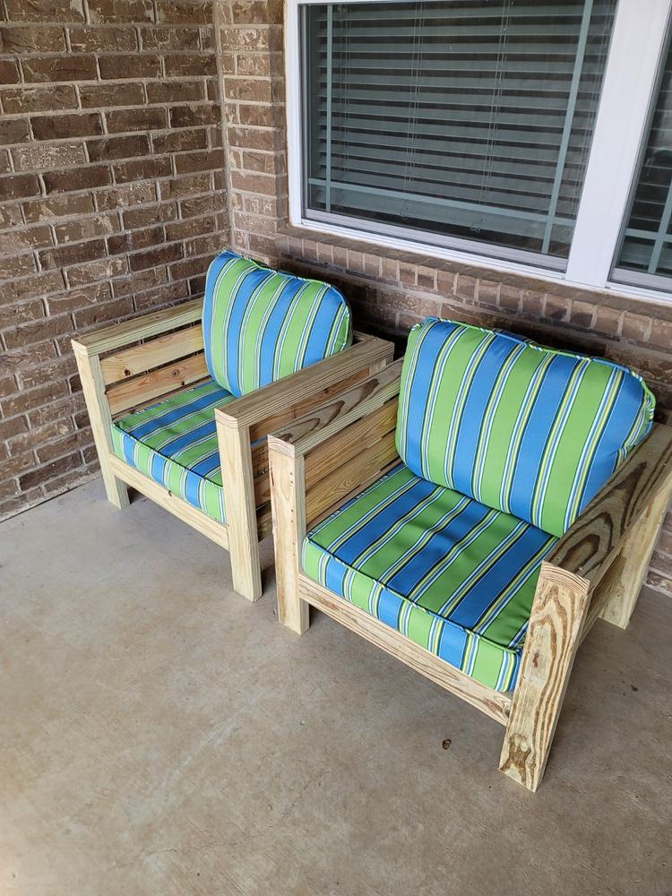 DIY Outdoor Furniture Plans BUNDLE DEAL (3 Plans) - Customer Photo From Adam Case