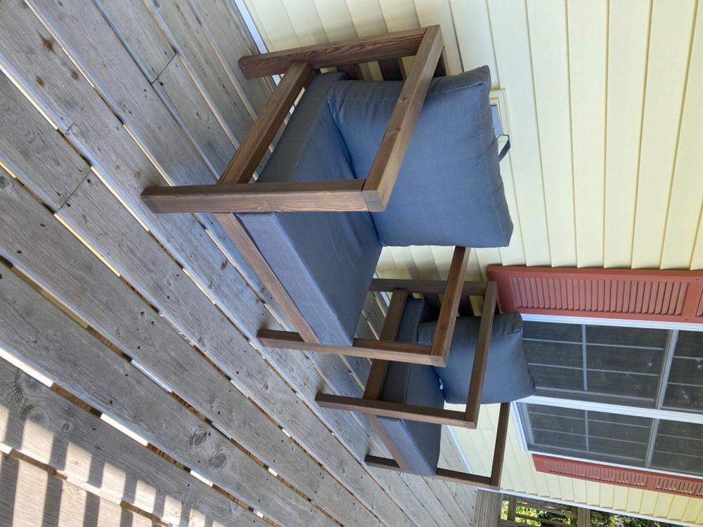 DIY Outdoor Furniture Plans BUNDLE DEAL (3 Plans) - Customer Photo From Mindy Pool