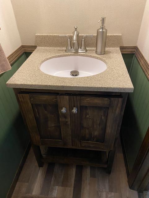 DIY Bathroom Vanity with Doors Build Plans - Customer Photo From Thomas D