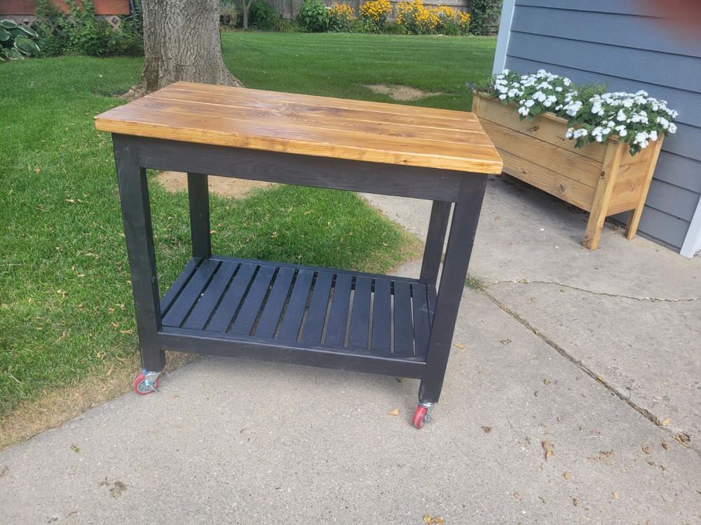 DIY Grill Cart Build Plans - Customer Photo From Richard Mosher