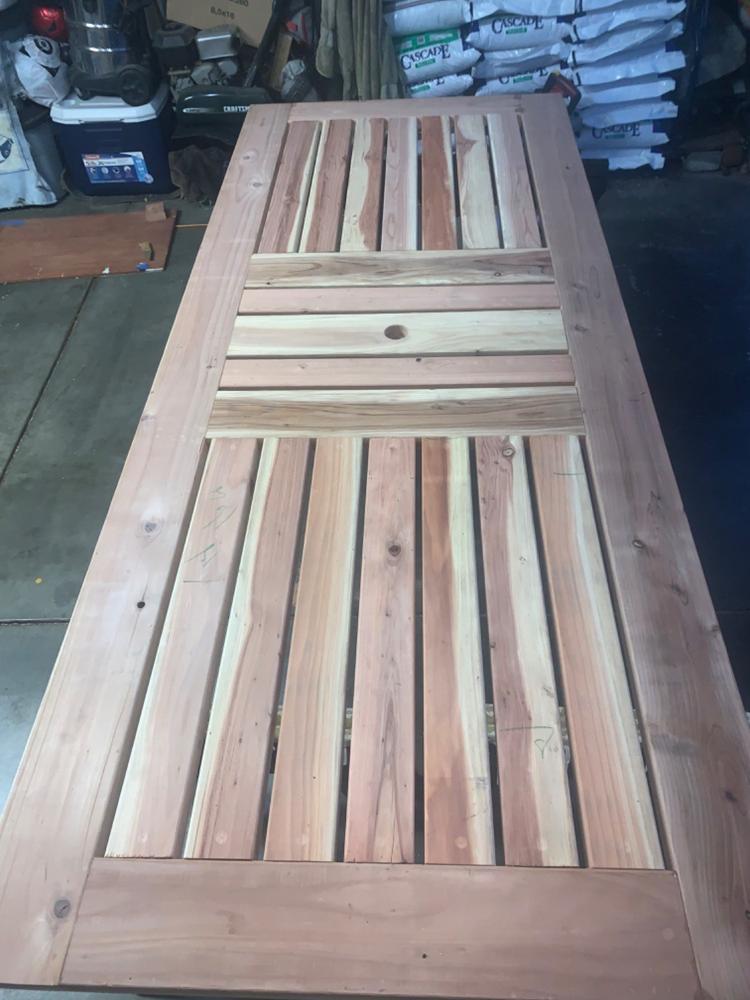 DIY Outdoor Dining Table Plans - Customer Photo From Rodney Starks