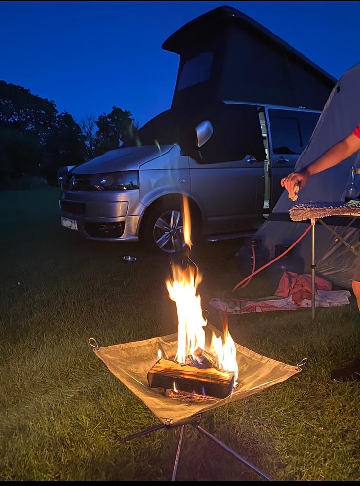Packable Compact Camping Fire Pit - Customer Photo From A Francis