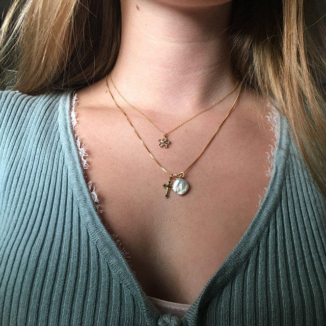 Build Your Own Pearl Necklace - Customer Photo From Julia