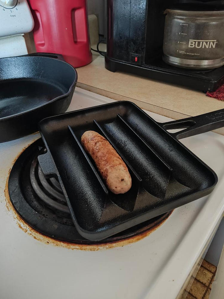 UPAN Cast Iron Sausage Fry Pan