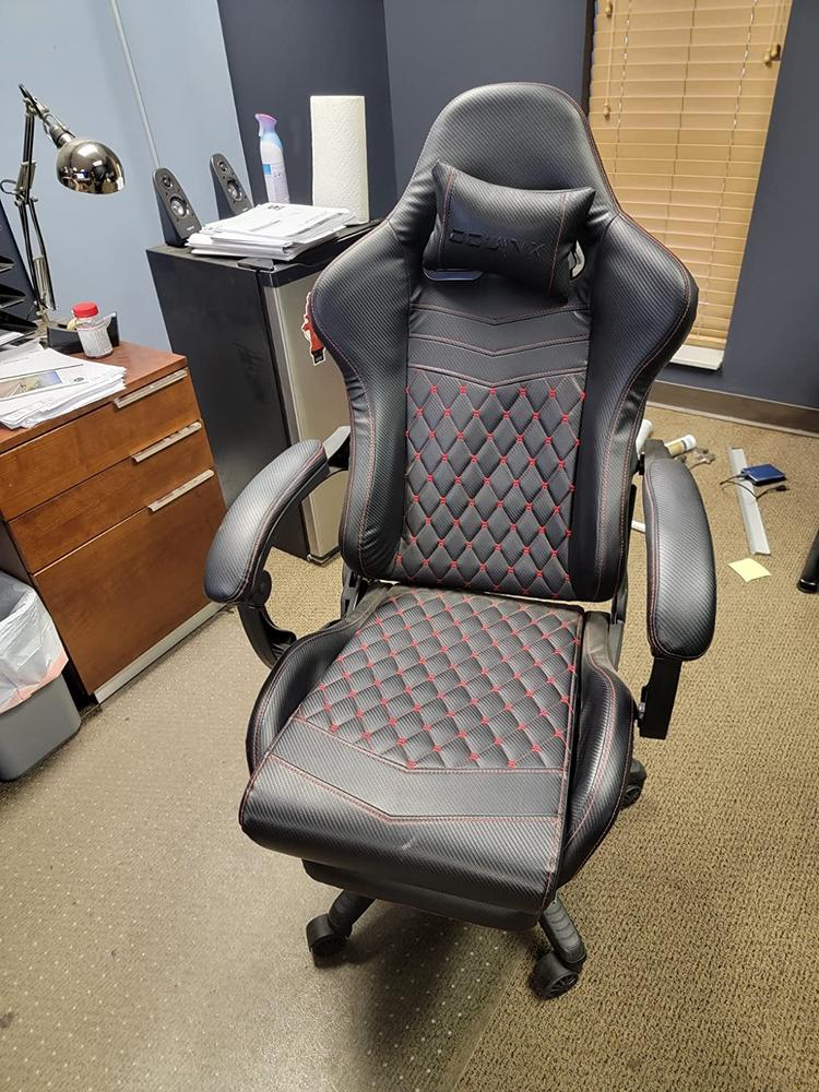 Dowinx 6689 Gaming Office Chair Ergonomic Racing Style-Black&Red ...