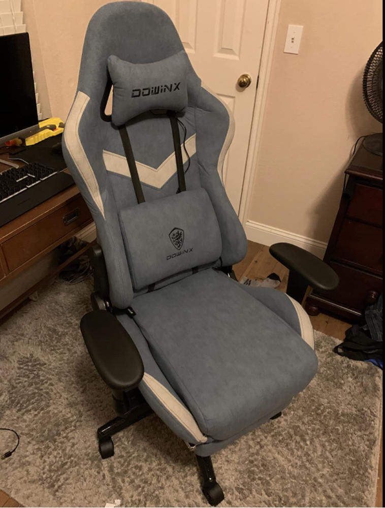 Dowinx Gaming Chair LS-666803 (Blue) - Customer Photo From ZA