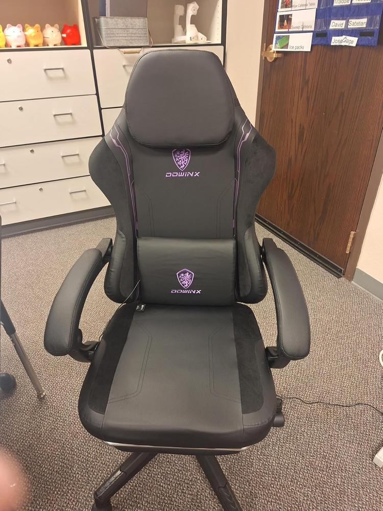 ERGONOMIC SERIES 6650-	BLACK&PURPLE - Customer Photo From becky