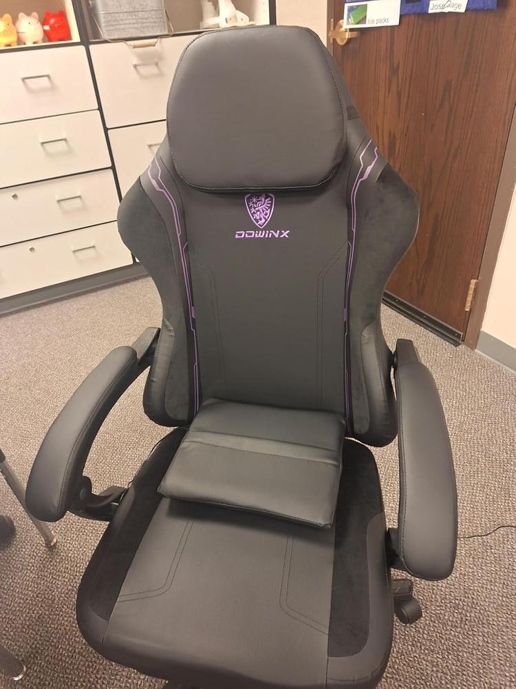 ERGONOMIC SERIES 6650-	BLACK&PURPLE - Customer Photo From becky