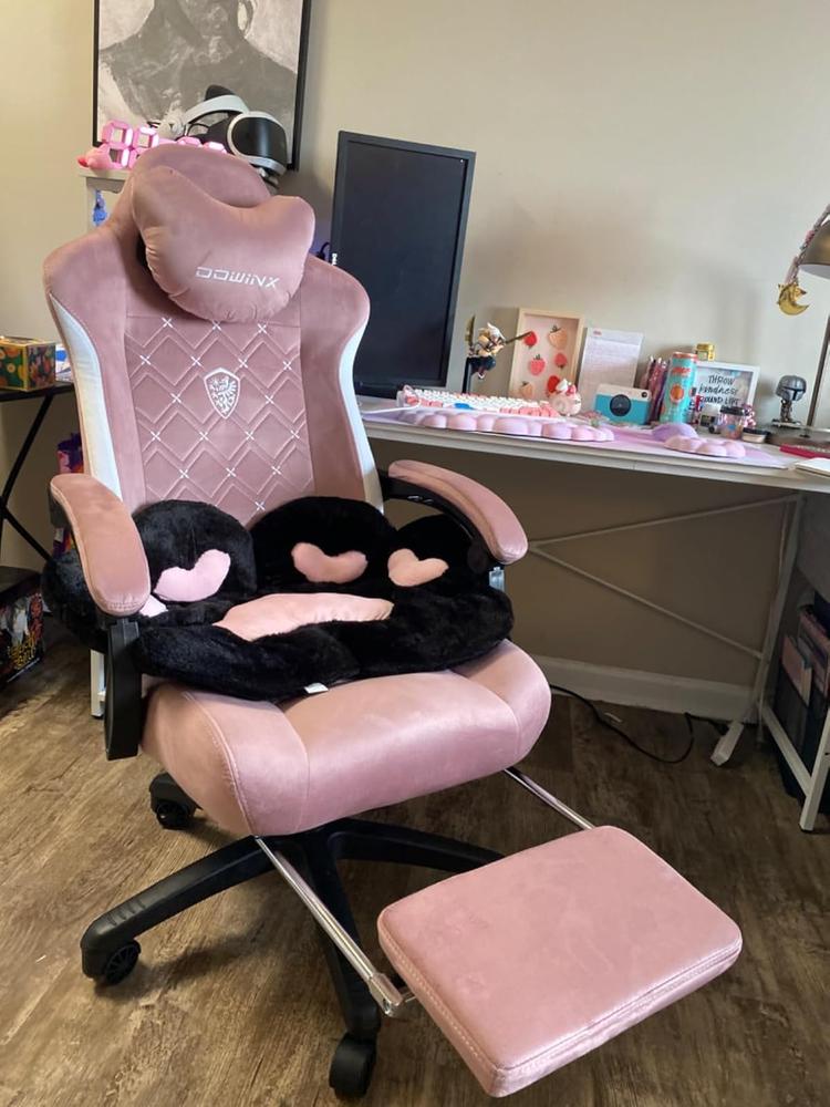 HEATED MASSAGE SERIES LS-MB PINK (Fabric) - Customer Photo From Hannah Eldridge