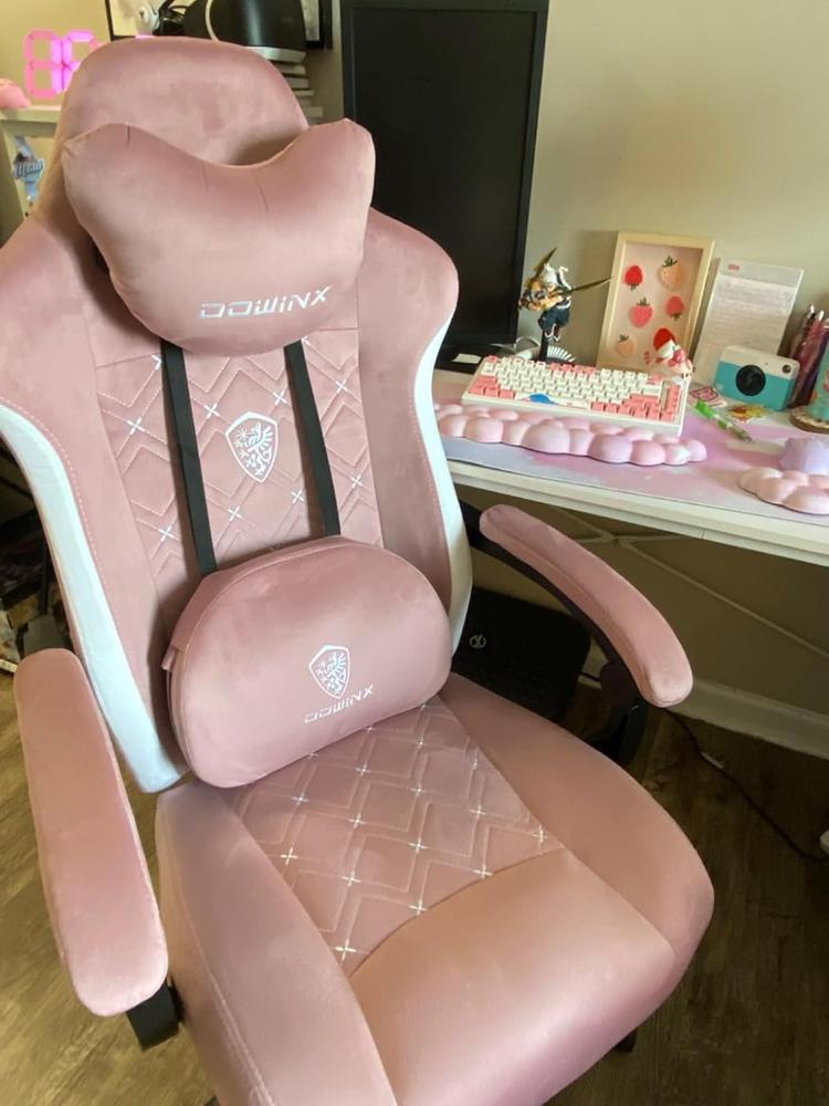 HEATED MASSAGE SERIES LS-MB PINK (Fabric) - Customer Photo From Hannah Eldridge