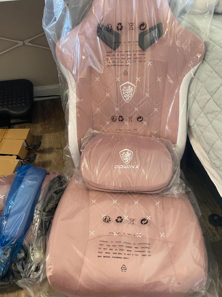 HEATED MASSAGE SERIES LS-MB PINK (Fabric) - Customer Photo From Hannah Eldridge