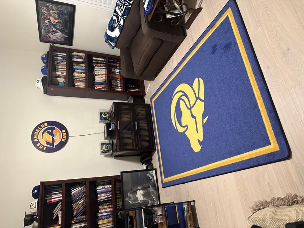 Los Angeles Rams NFL Team Spirit Rug - Customer Photo From Anonymous