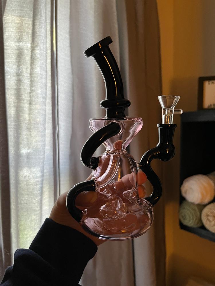Black and Pink Recycler - Customer Photo From Adia