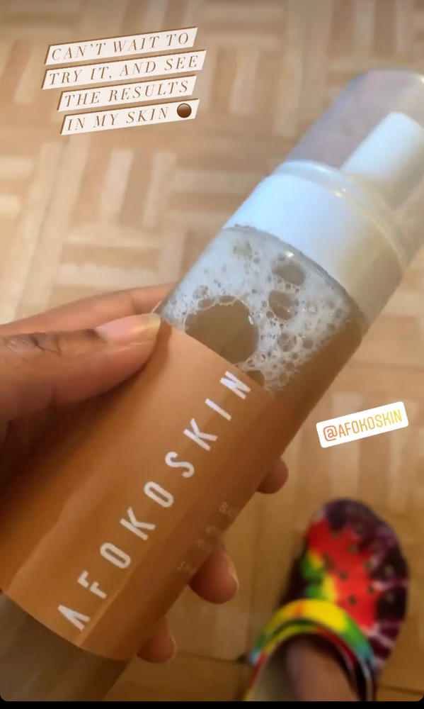 Black Soap Foaming Face Wash - Customer Photo From Brittney Baber