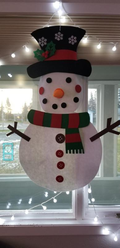 Diy Wall Felt Snowman Set Kids Detachable Felt Christmas - Temu