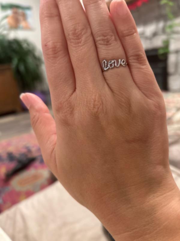 Love Wire Ring - Customer Photo From Michelle Sanchez