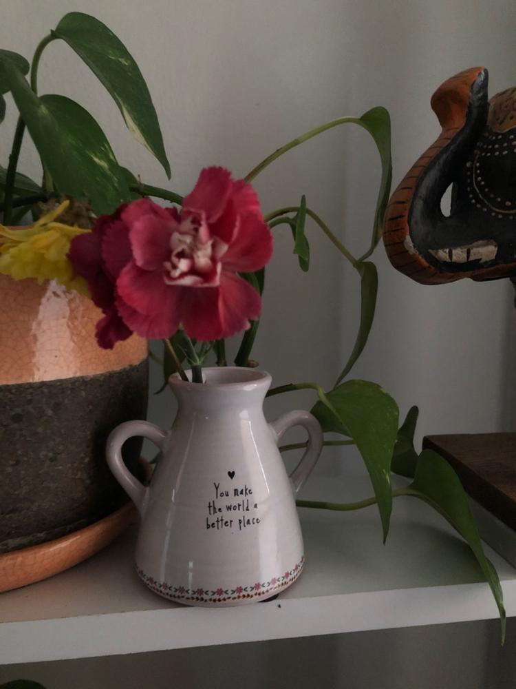 Artisan Bud Vase|World Better - Customer Photo From Linda Johnson