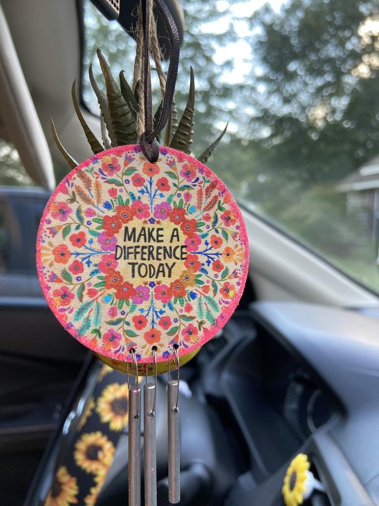 Bless This Ride Car Chime Natural Life