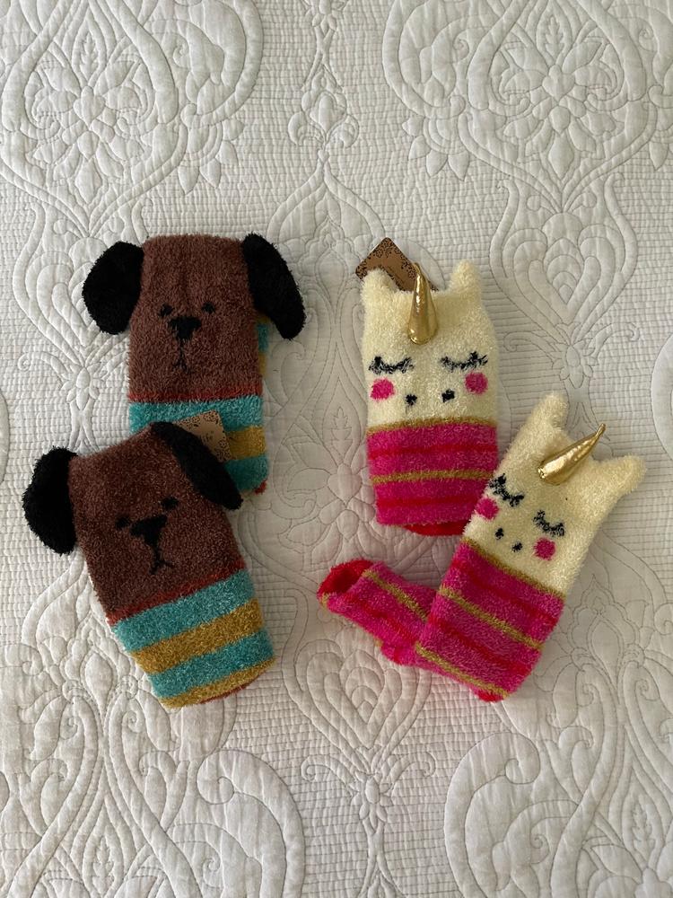 Cozy Socks|Unicorn - Customer Photo From Peg Fields
