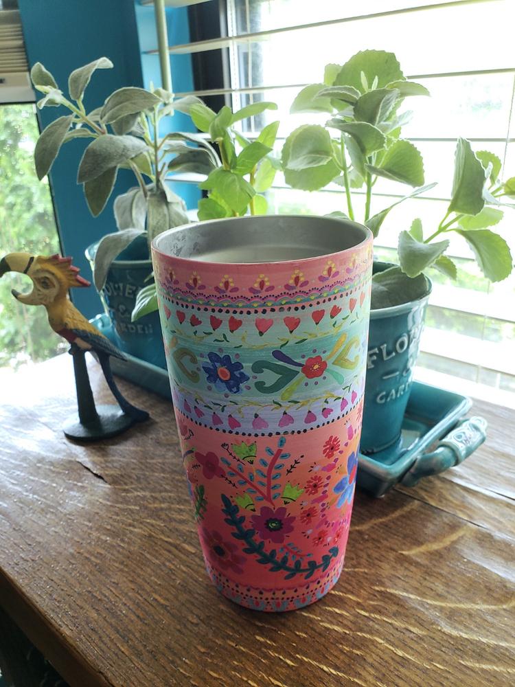 Stainless Steel Tumbler|Border Print - Customer Photo From Patricia Crafford