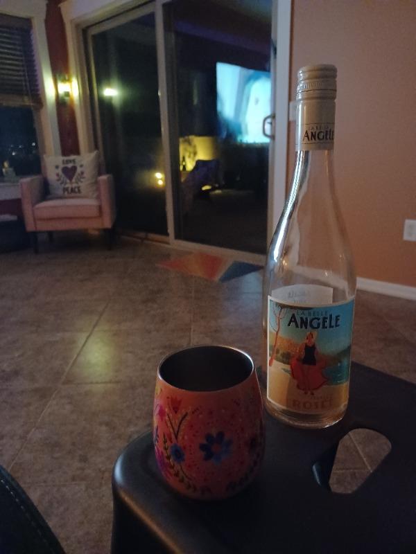 Set of 2 Wine Tumblers|Peach Floral - Customer Photo From Kiley Petro