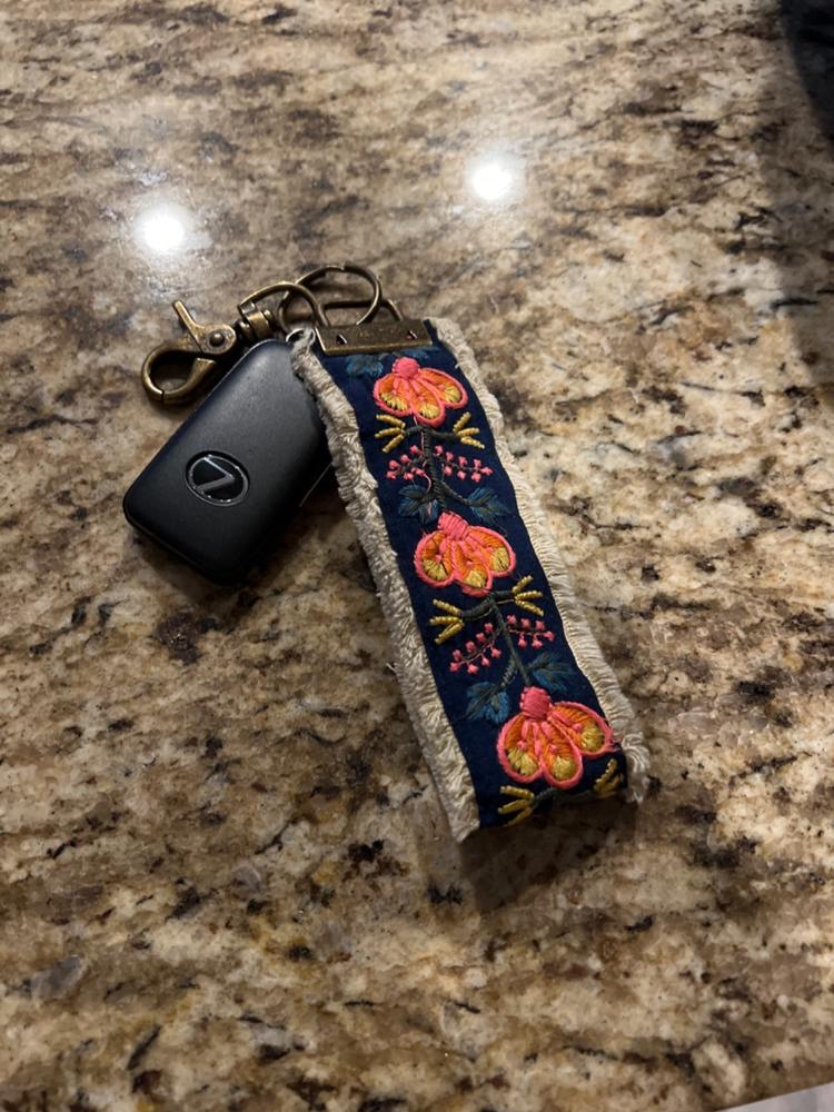 Embroidered Key Fob - Customer Photo From Virginia Reader