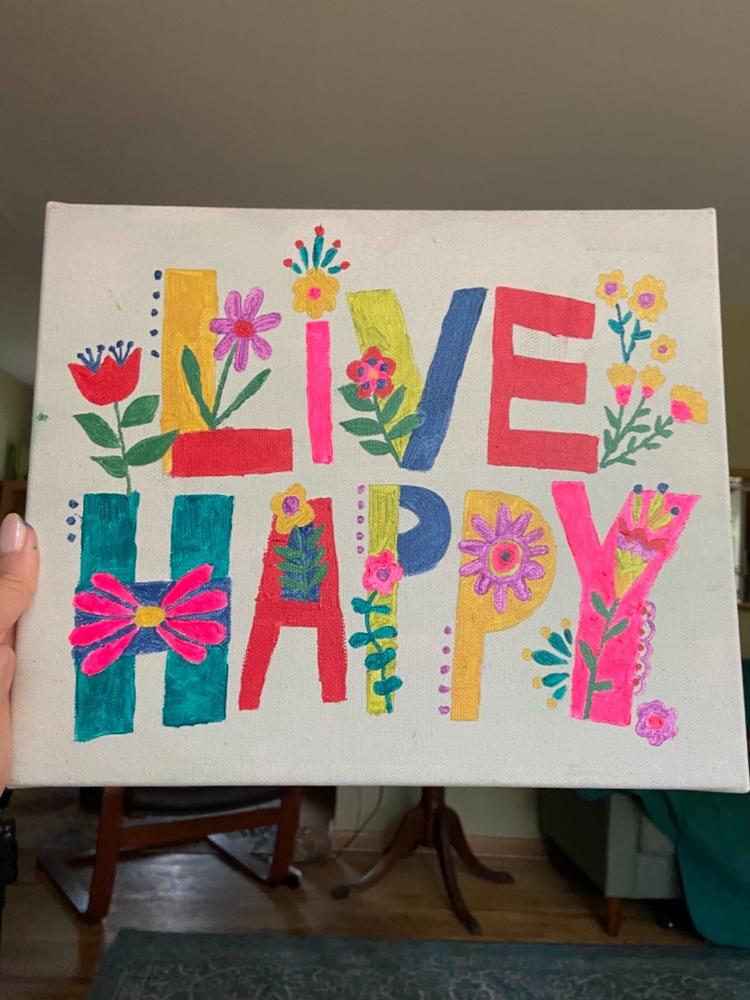Paint By Numbers Kit|Live Happy - Customer Photo From Julie Lund