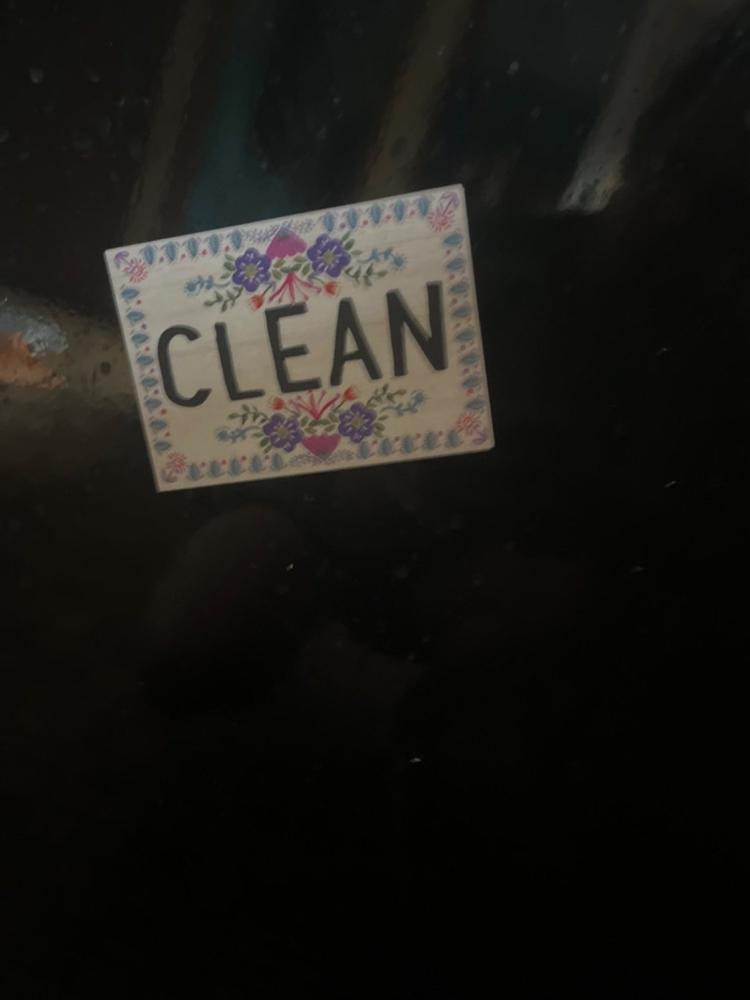 Dishwasher Magnet - Floral Border - Customer Photo From Diane Smith