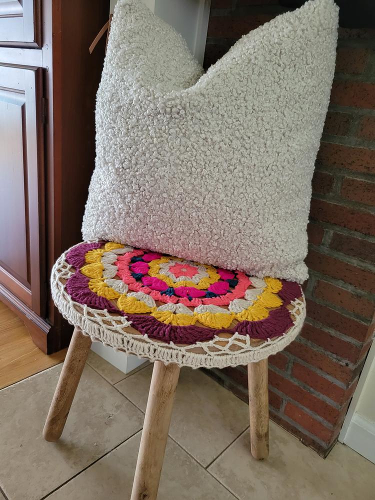 Crochet Side Table Natural Life