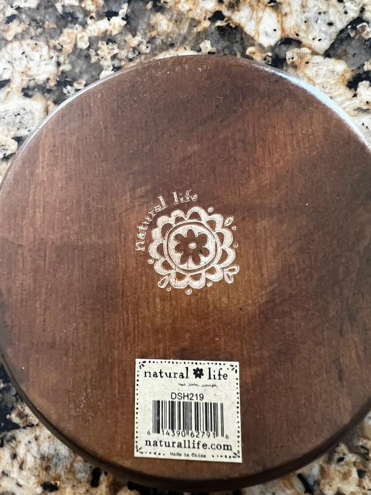 Carved Wood Trinket Dish - Peace Sign - Customer Photo From Mary McAllister