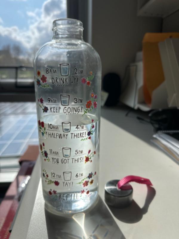 Glass Water Bottle - 32oz - Customer Photo From Mackenzie Soha