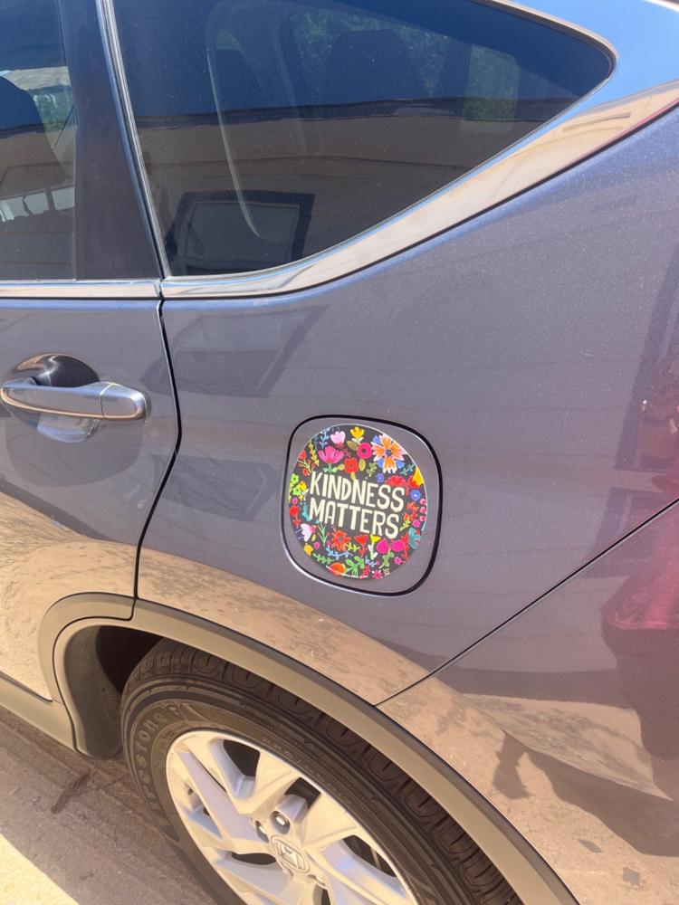 Car Magnet - Kindness Matters Black Floral - Customer Photo From Helen Allentharp