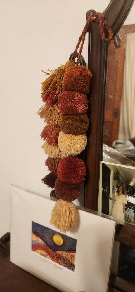 Tassel Tie-On - Camel - Customer Photo From Jennifer Chrisman