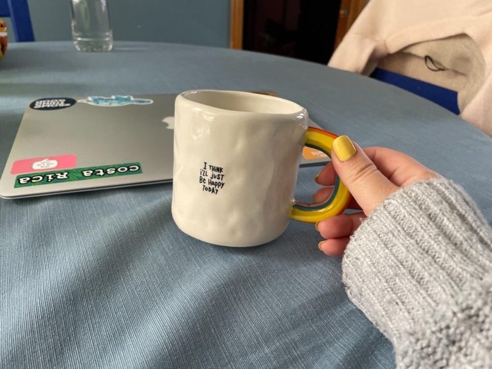 Rainbow Coffee Mug - Happy Today - Customer Photo From Ana Cuba