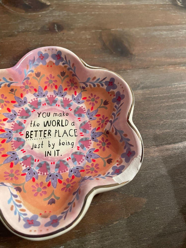 Shaped Ceramic Trinket Bowl - Flower - Customer Photo From Emma Rose