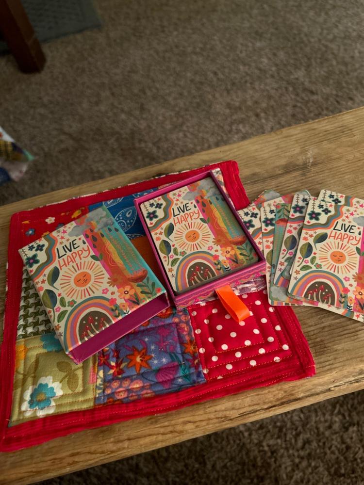 Deck of Playing Cards - Live Happy - Customer Photo From Anne Tibbitts