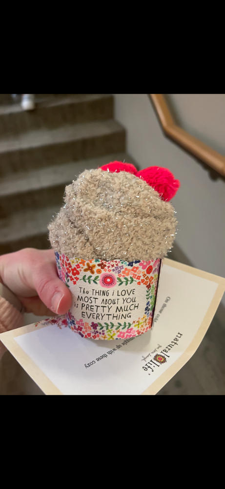 Cupcake Socks Love Most - Customer Photo From Geraldine MacKellar