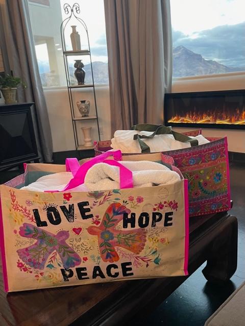 Carry All Tote Bag - Love Peace - Customer Photo From Jenny Wilbur