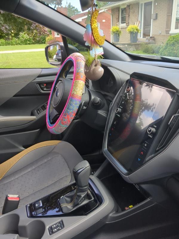 Steering Wheel Cover - Multi Patchwork - Customer Photo From jennifer Bouchard