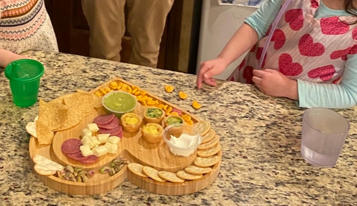 Bamboo Charcuterie Serving Board with Bowl - Heart - Customer Photo From Laura Kardys