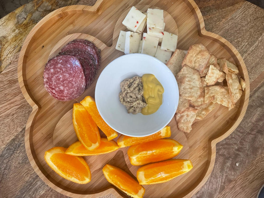 Bamboo Charcuterie Serving Board with Bowl - Flower - Customer Photo From Christina Levy