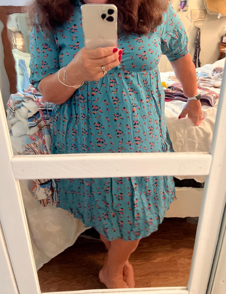 Becca Dress - Turquoise Floral - Customer Photo From Lillian Boyle