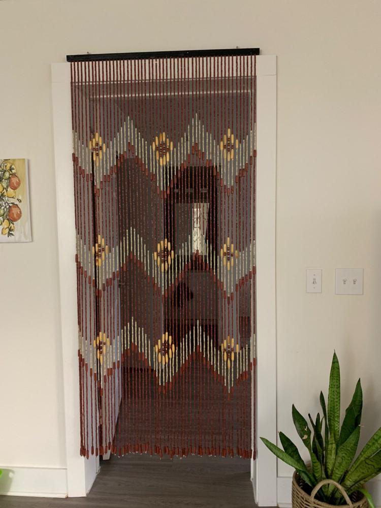 Bungalow Beaded Curtain - Terracotta - Customer Photo From Mackay Eyster