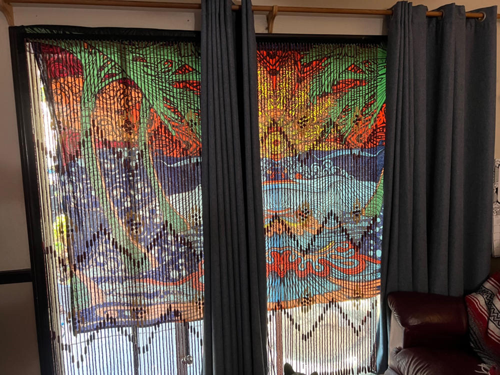 Bungalow Beaded Curtain - Terracotta - Customer Photo From Lynette Giglio